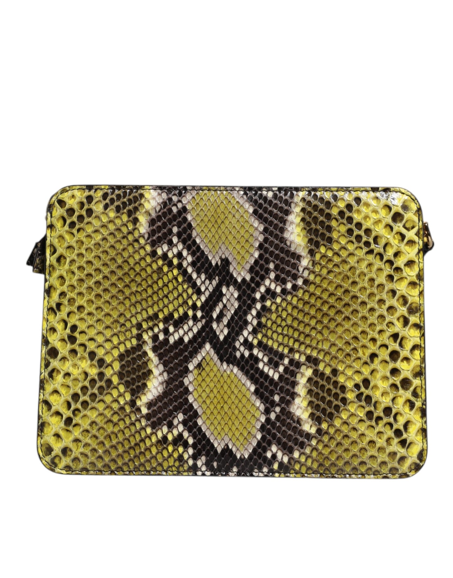 Pochette bandoulière en cuir exotique vert Dolce & Gabbana DG Plaque
