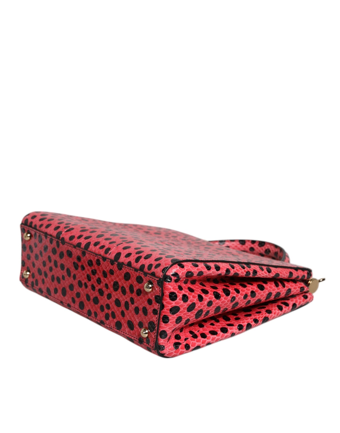 Sac fourre-tout à bandoulière en cuir exotique rose Dolce & Gabbana