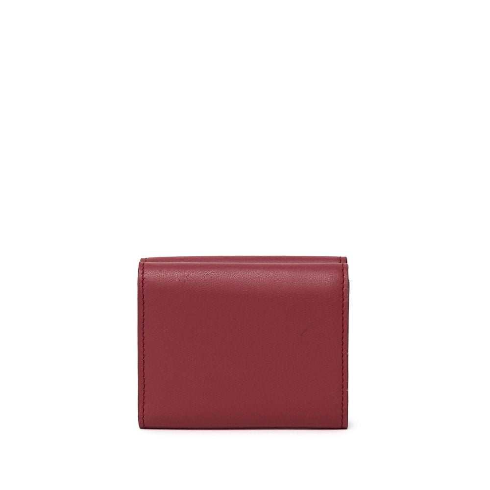 Portefeuille en cuir de veau rouge Dolce & Gabbana
