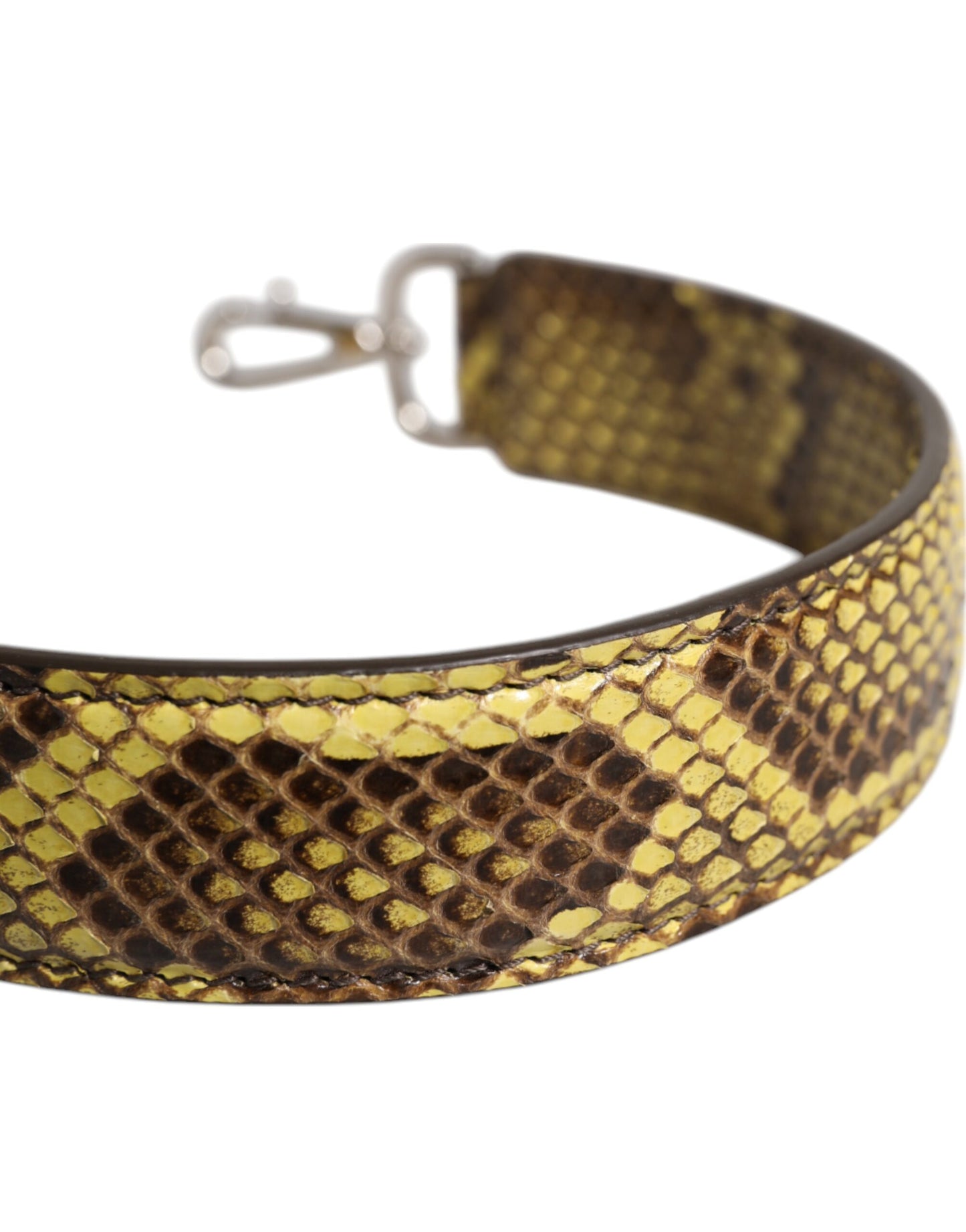 Sac bandoulière en cuir exotique jaune Dolce & Gabbana