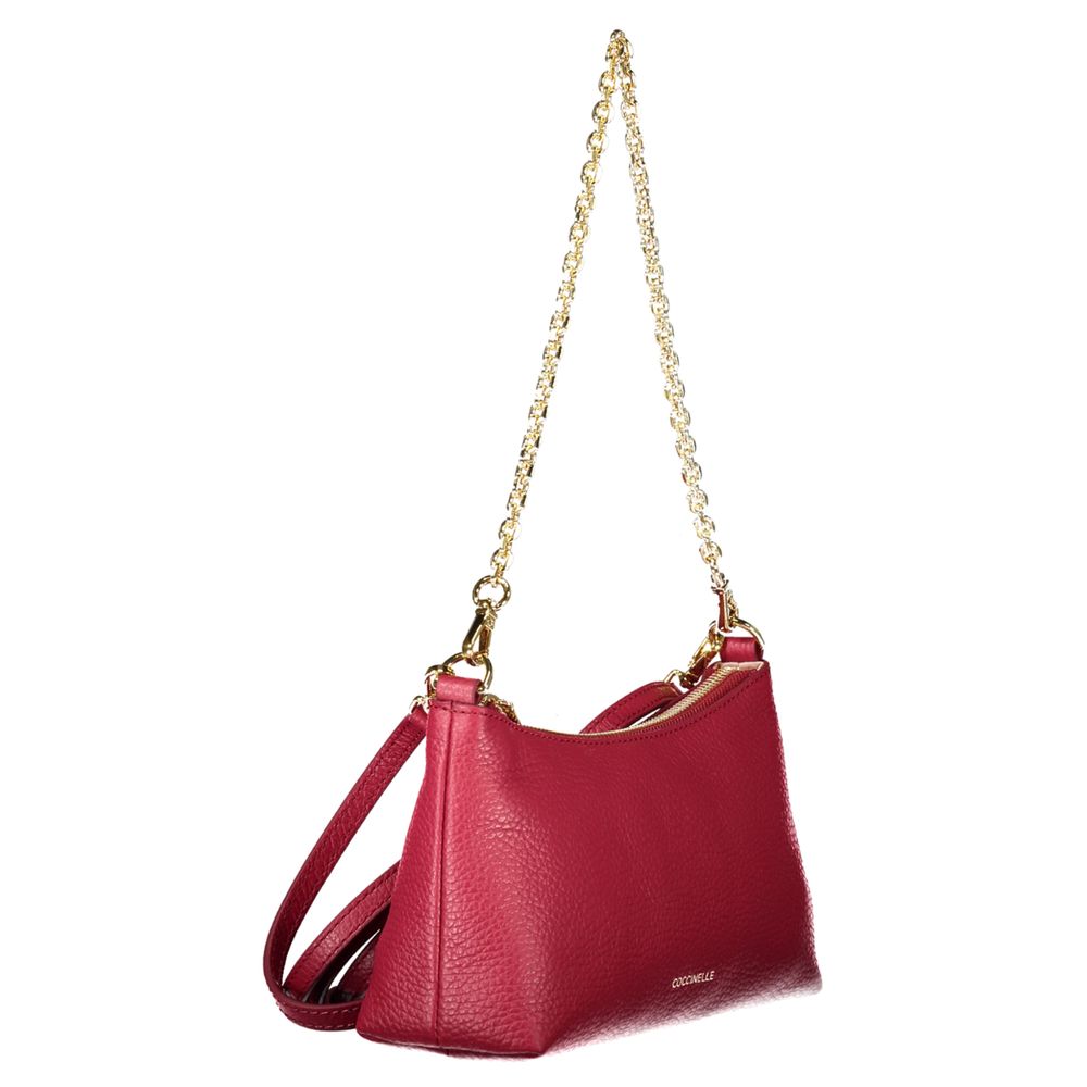 Sac à main Coccinelle en cuir rouge pour femme