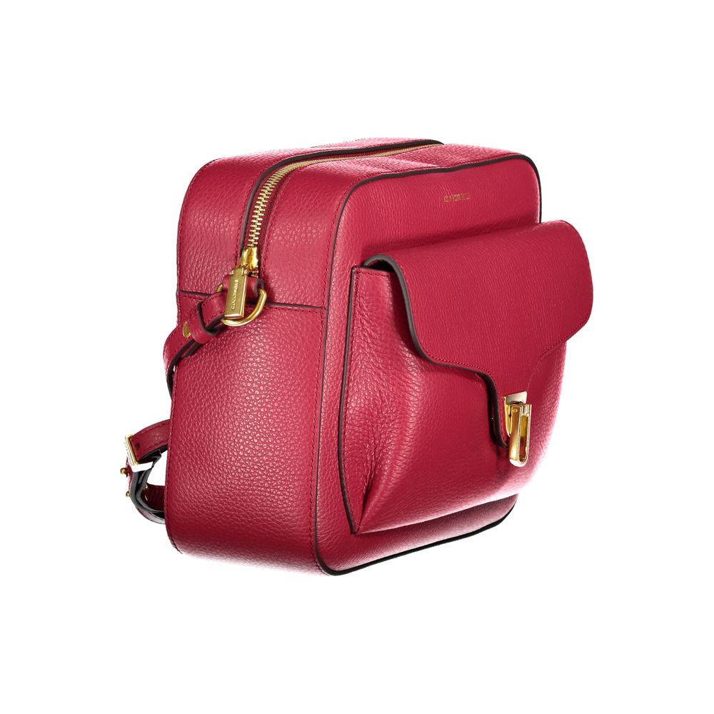 Sac à main en cuir rouge Coccinelle