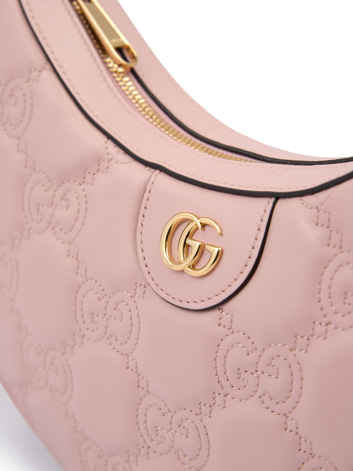 Gucci Light Pink Leather Shoulder Bag at The Platonist