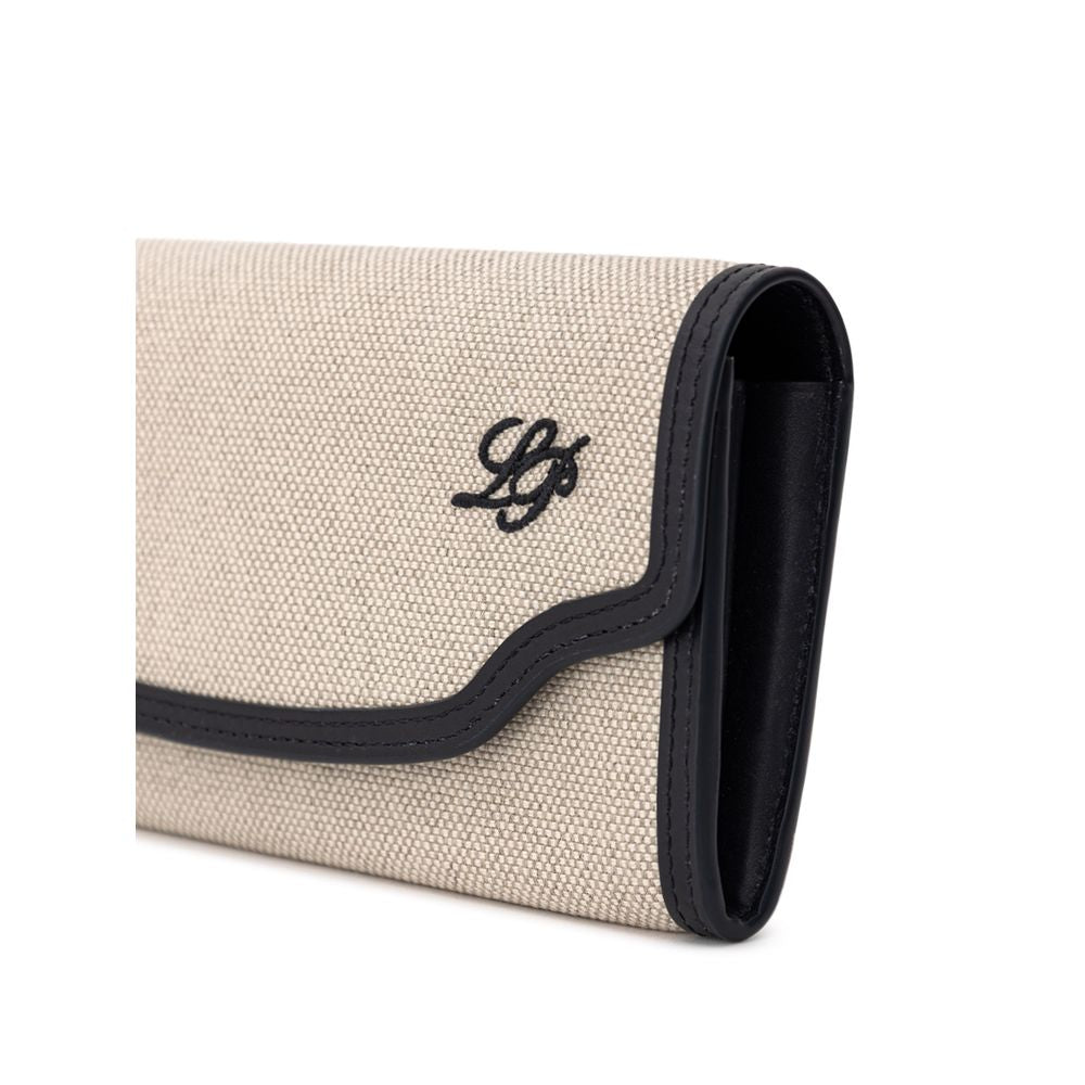 Loro Piana Beige Fabric And Leather Wallet at The Platonist