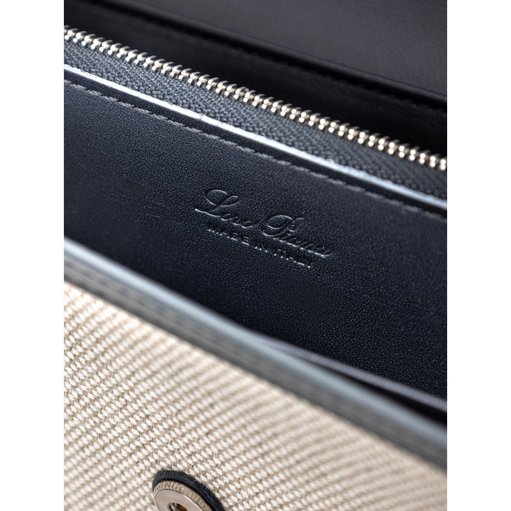Loro Piana Beige Fabric And Leather Wallet at The Platonist
