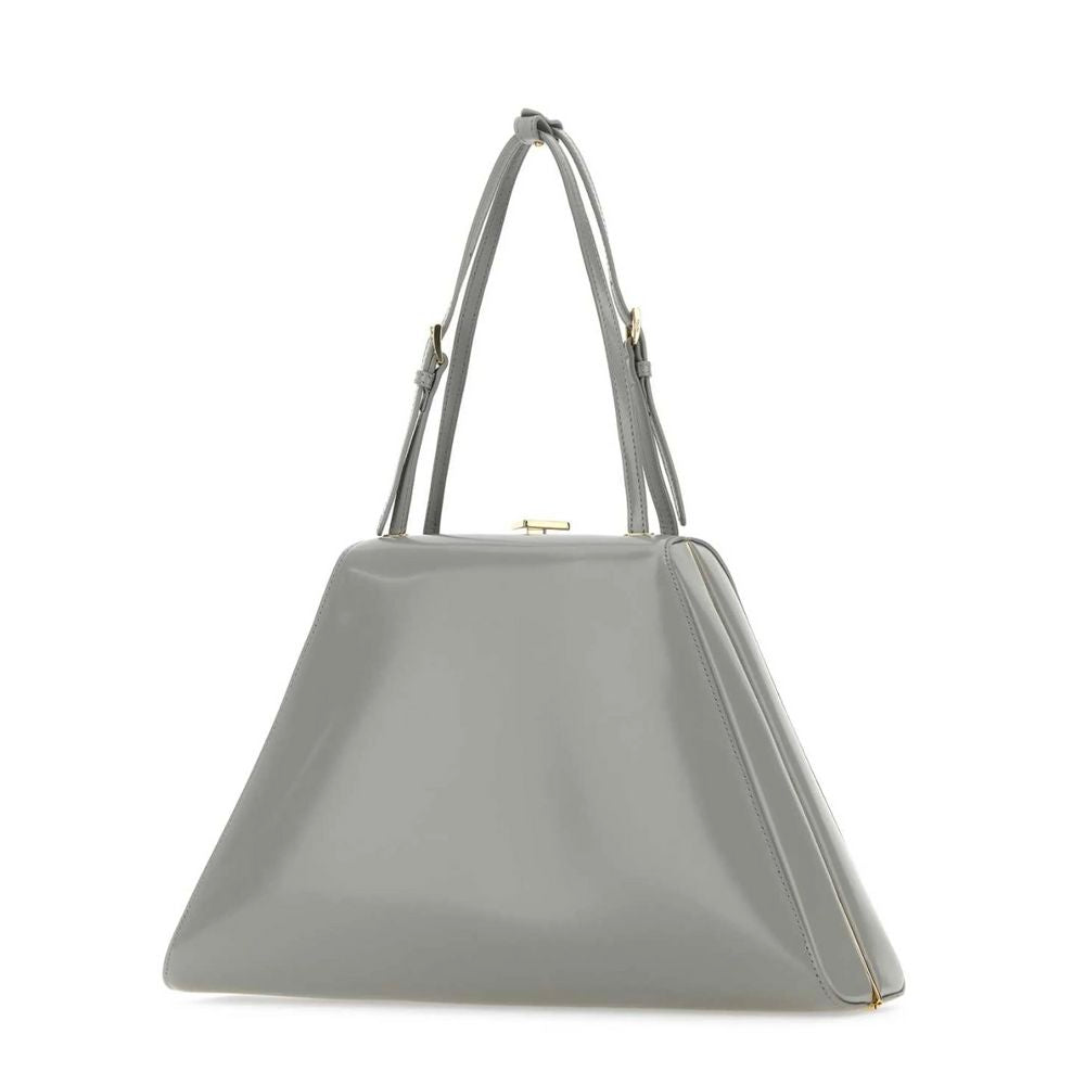 Prada Gray Leather Handbag at The Platonist