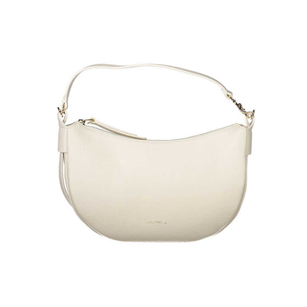 Sac à main en cuir blanc Coccinelle