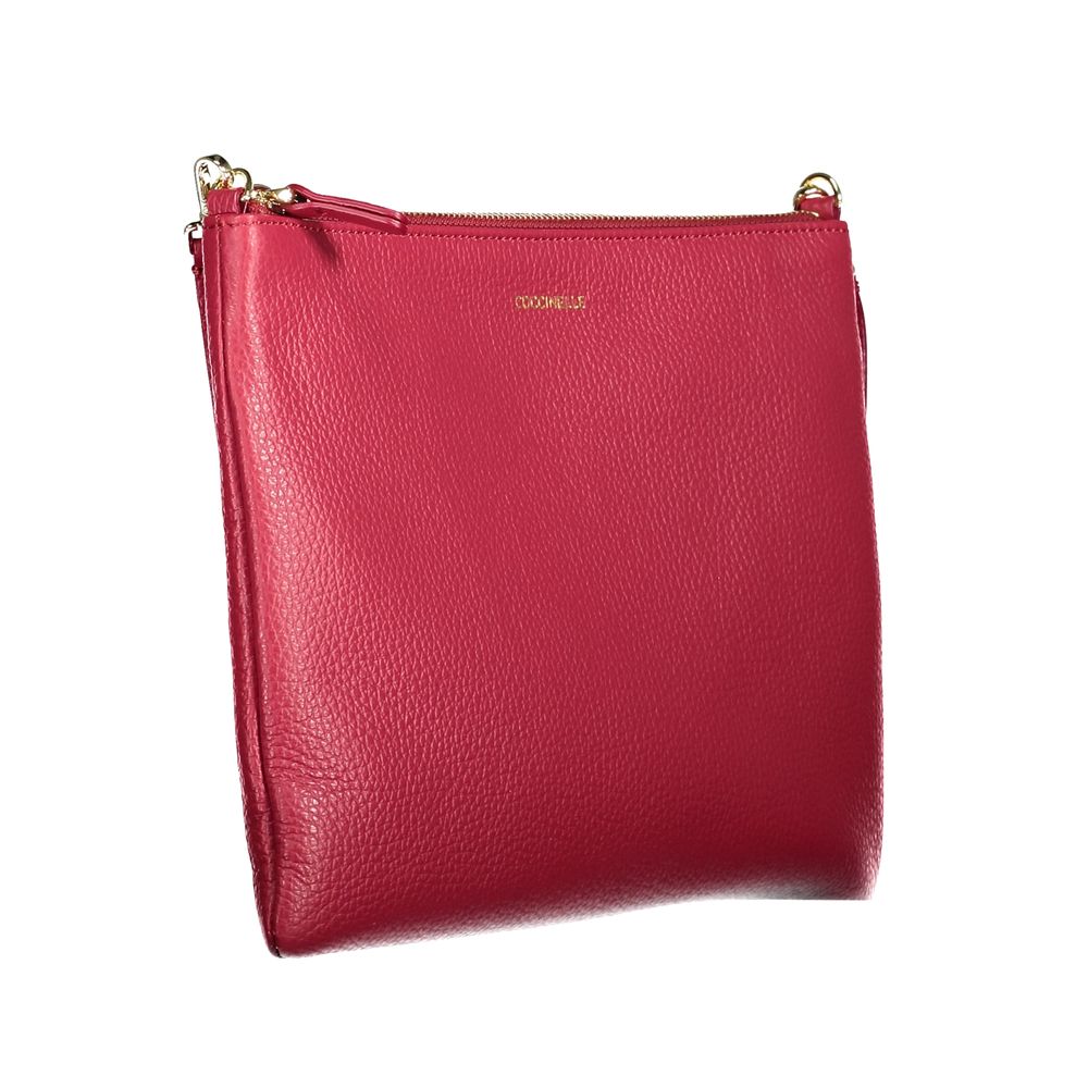 Sac à main en cuir rouge Coccinelle