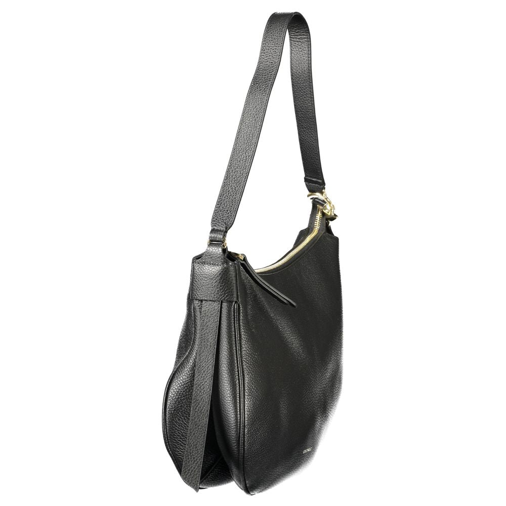 Sac à main en cuir noir Coccinelle