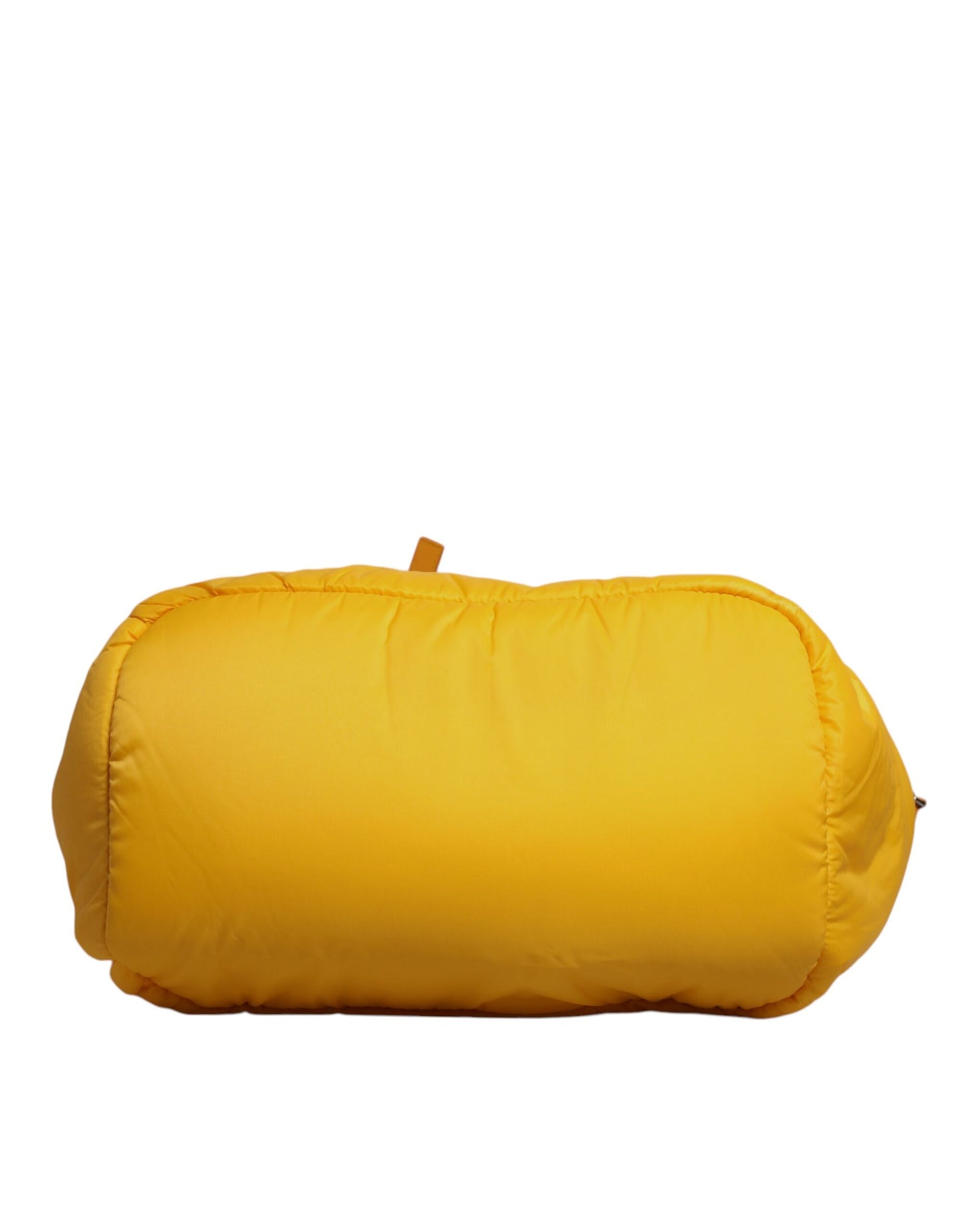 Sac fourre-tout à bandoulière Dolce & Gabbana en nylon jaune orange avec logo