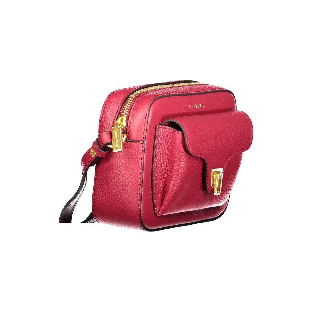 Sac à main Coccinelle en cuir rouge pour femme