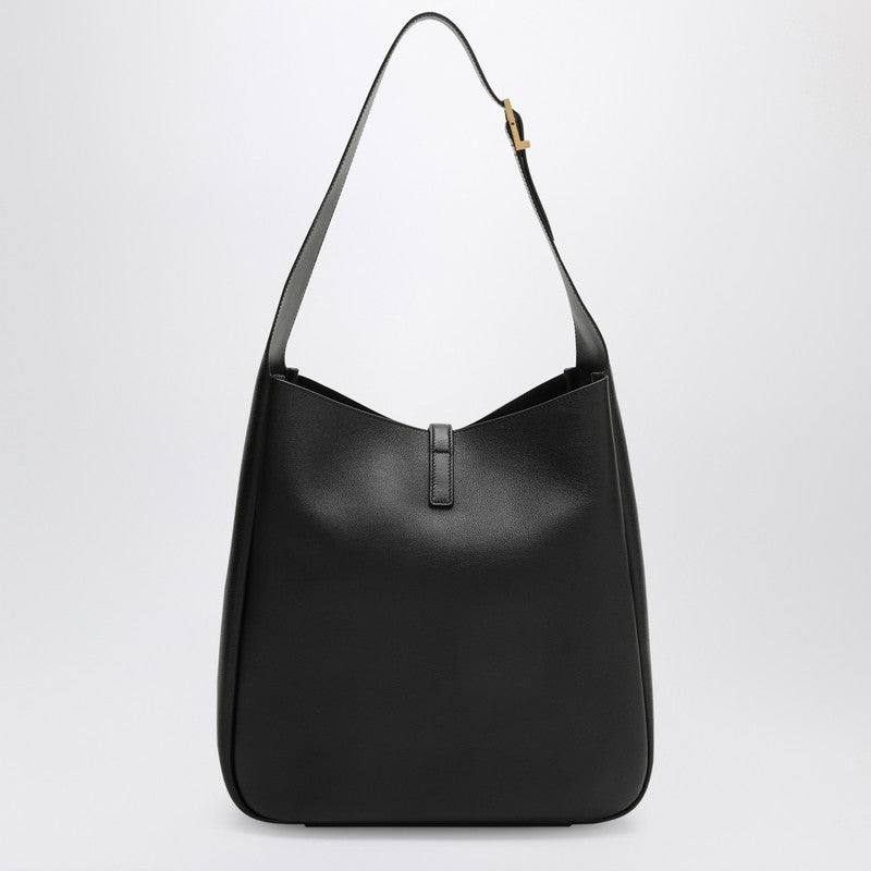 Saint Laurent Large Le 5 À 7 Black Leather Bag
