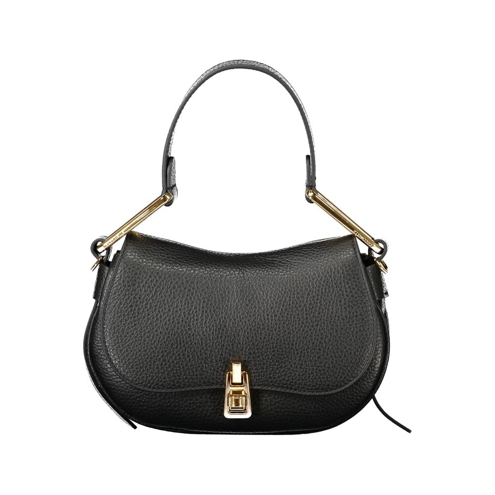Sac à main en cuir noir Coccinelle