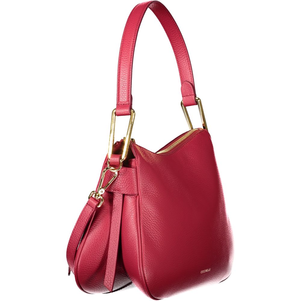 Sac à main en cuir rouge Coccinelle