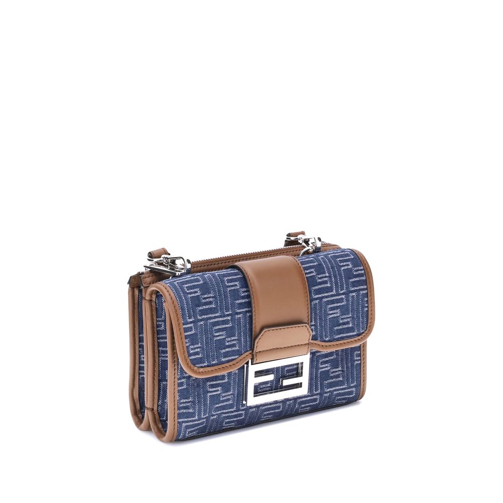 Fendi Baguette denim Shoulder Bag at The Platonist