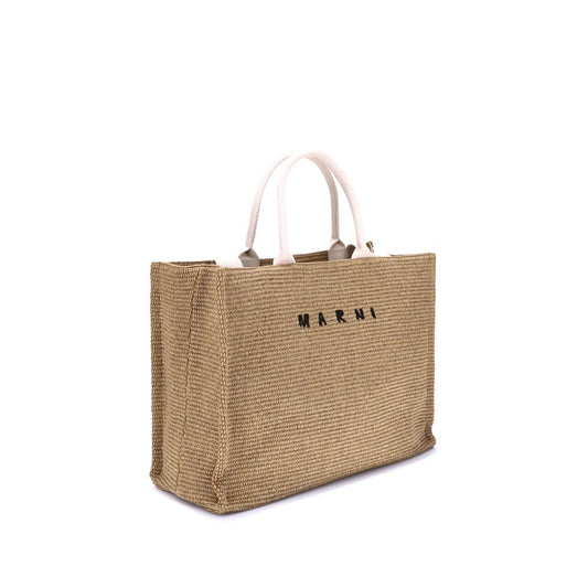 Marni Raffia-Effect Tote Bag