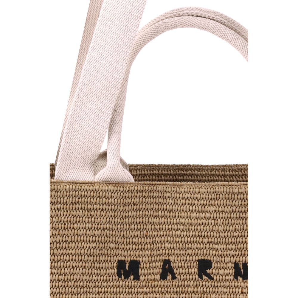 Marni Raffia-Effect Tote Bag