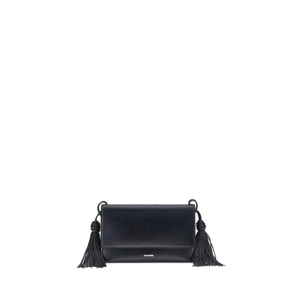 Sac à bandoulière à pompons Jil Sander