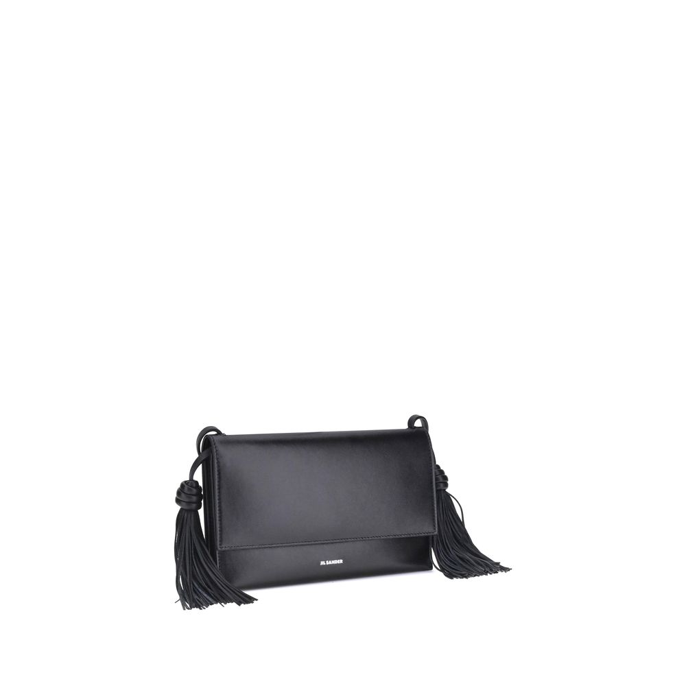 Sac à bandoulière à pompons Jil Sander
