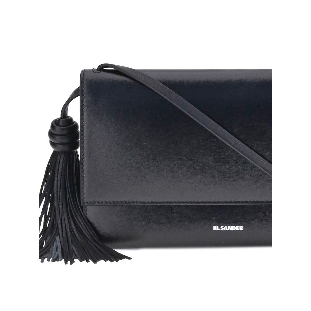 Sac à bandoulière à pompons Jil Sander