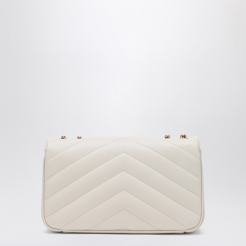 Saint Laurent Medium Loulou Cream Soft Leather Bag