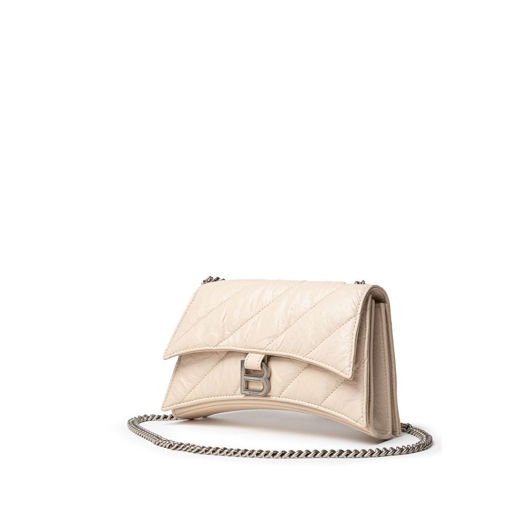 Balenciaga Beige Leather Shoulder Bag at The Platonist