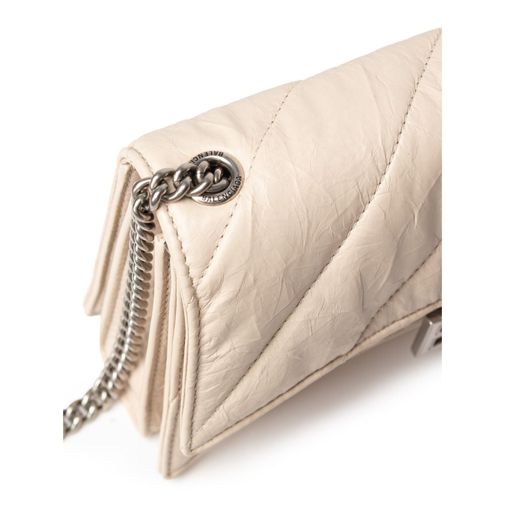 Balenciaga Beige Leather Shoulder Bag at The Platonist
