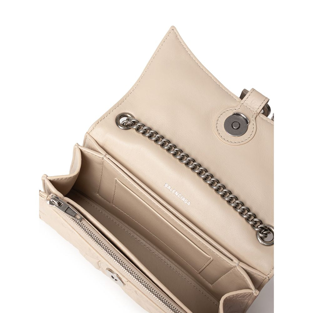 Balenciaga Beige Leather Shoulder Bag at The Platonist