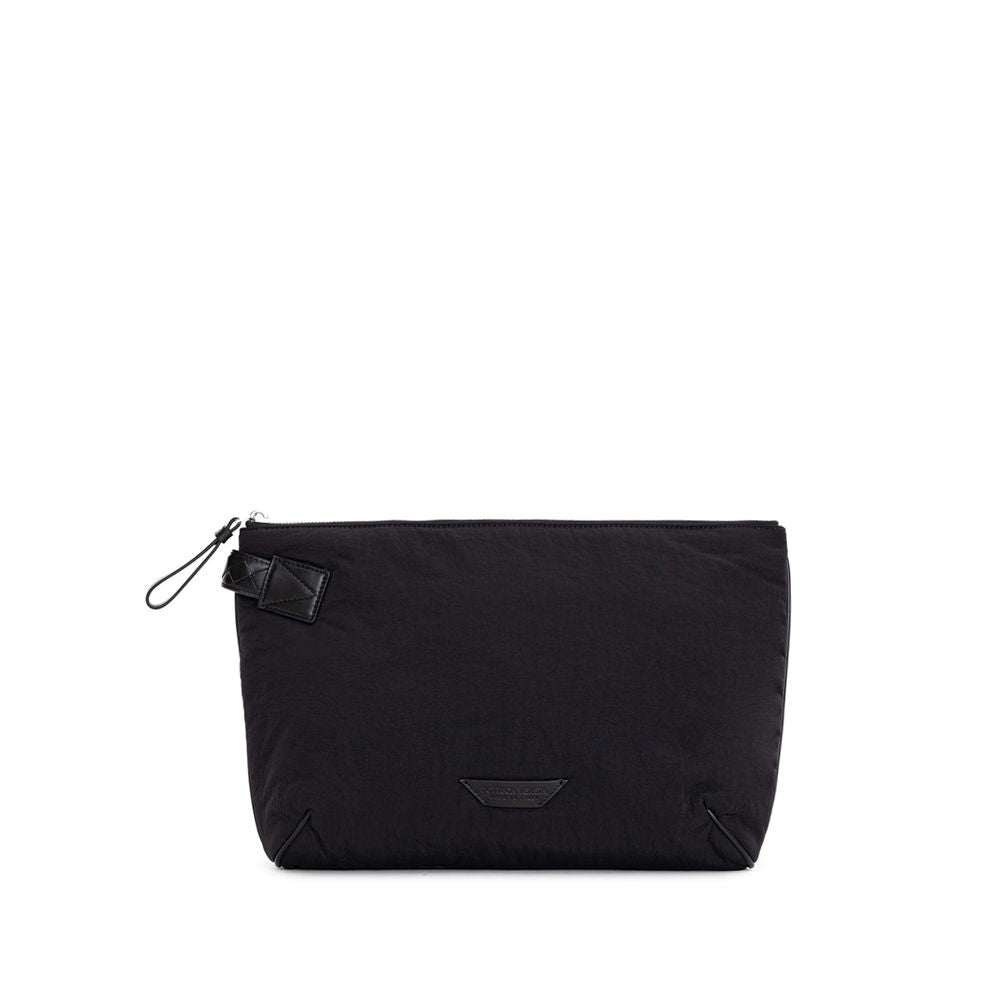 Bottega Veneta Black Nylon Clutch Bag at The Platonist