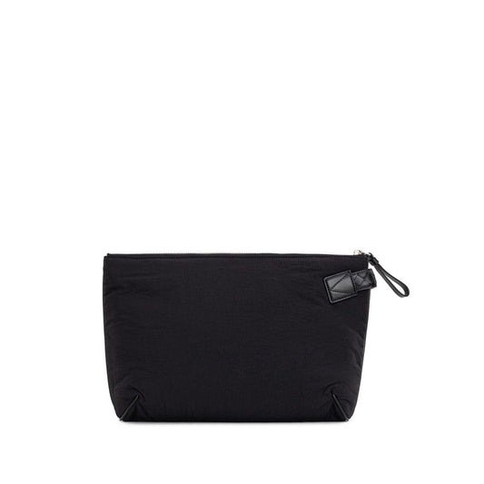 Bottega Veneta Black Nylon Clutch Bag at The Platonist