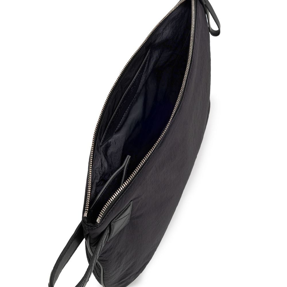 Bottega Veneta Black Nylon Clutch Bag at The Platonist