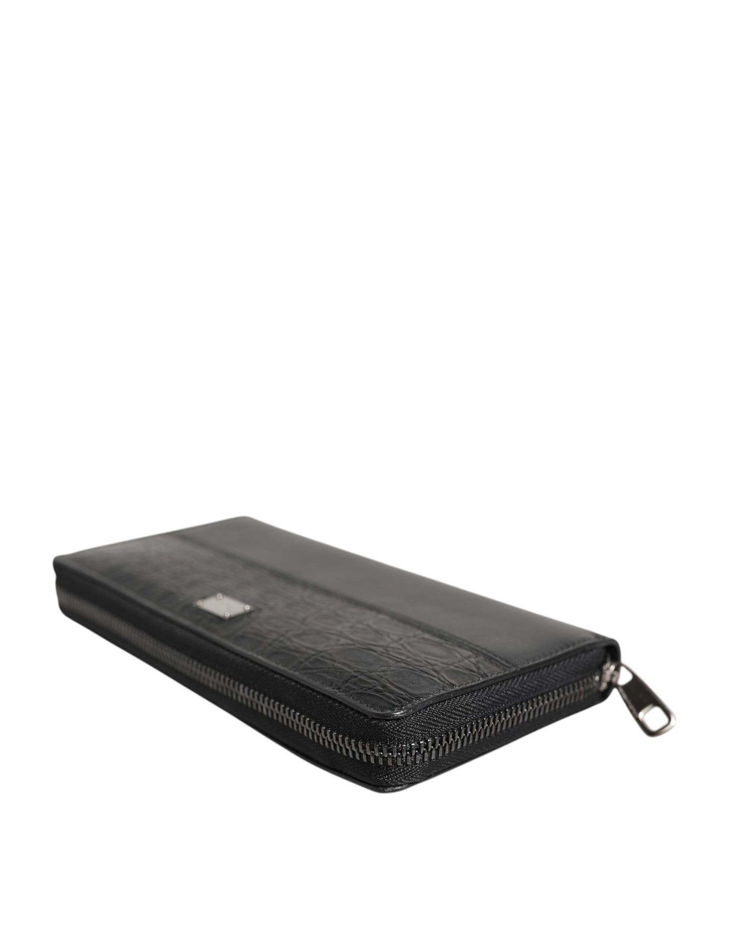 Portefeuille continental Dolce & Gabbana en cuir d'autruche vert exquis