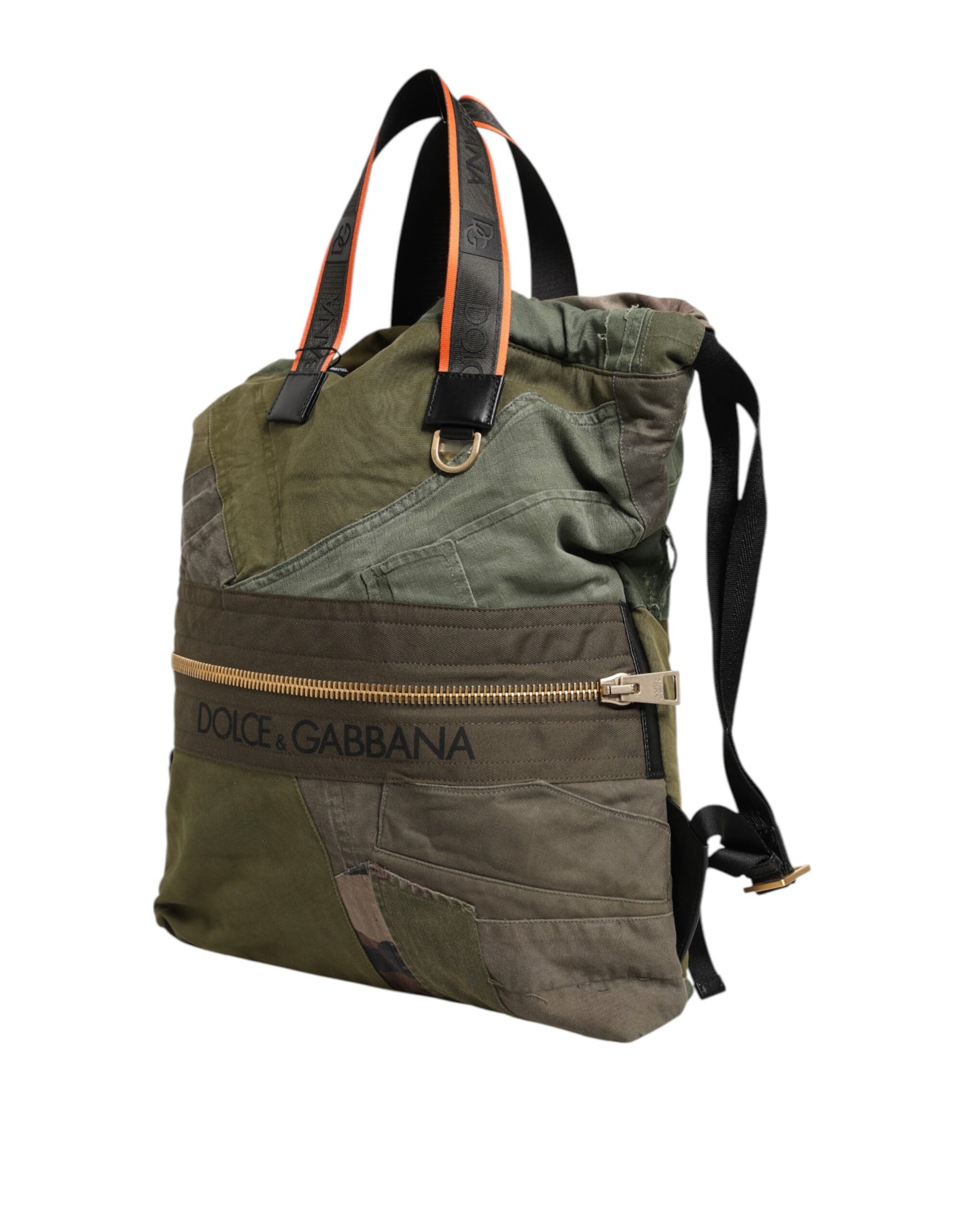 Portefeuille continental en cuir vert Dolce & Gabbana