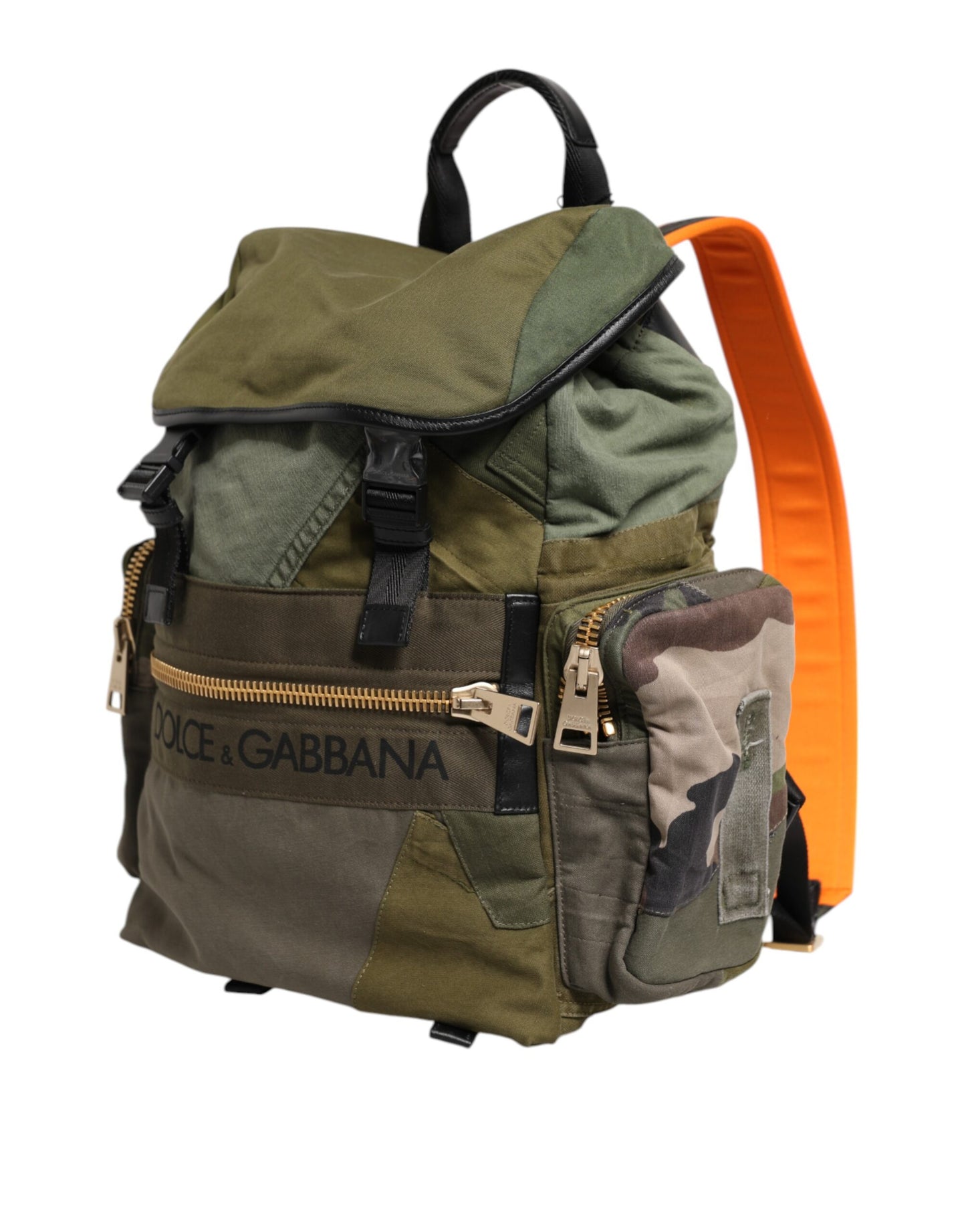Portefeuille continental Dolce & Gabbana en cuir d'autruche vert exquis