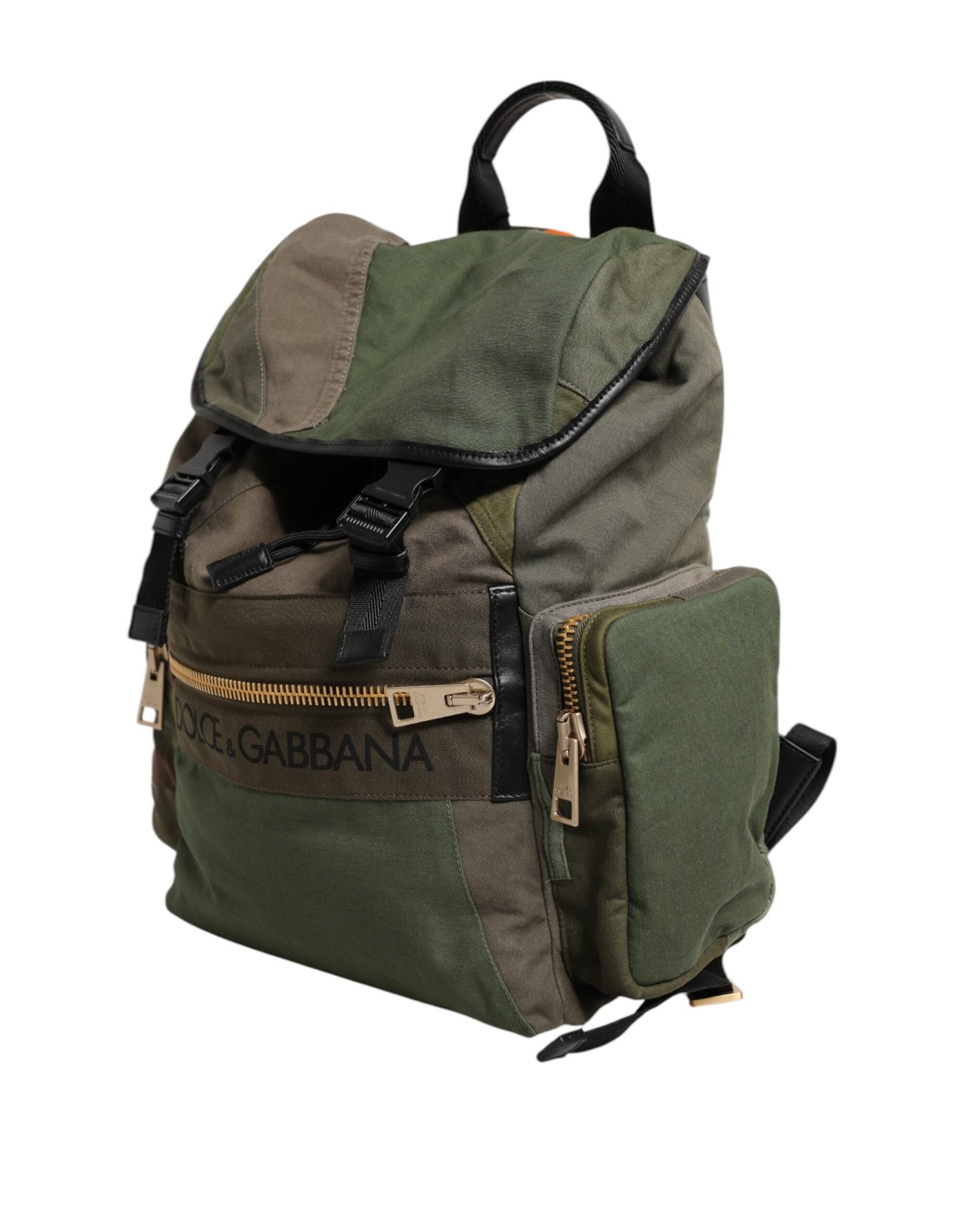 Portefeuille continental Dolce & Gabbana en cuir d'autruche vert exquis