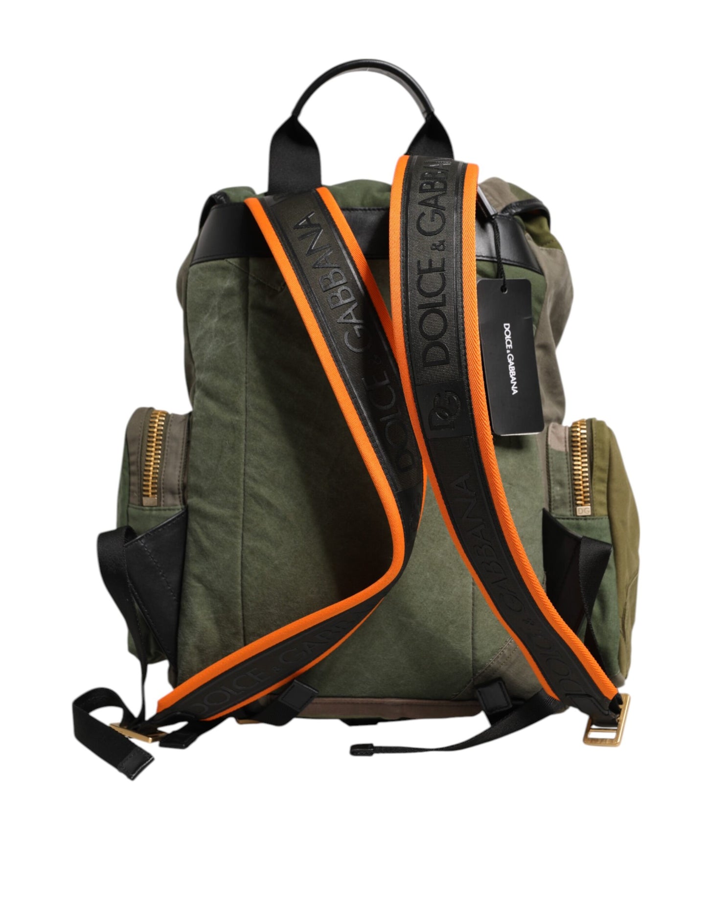 Portefeuille continental Dolce & Gabbana en cuir d'autruche vert exquis