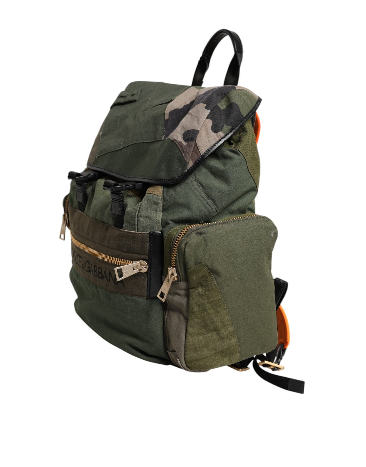 Portefeuille continental Dolce & Gabbana en cuir d'autruche vert exquis