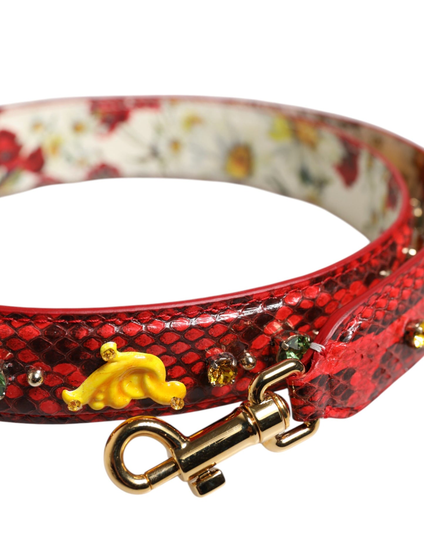 Bandoulière pour sac à main Dolce & Gabbana à ornements multicolores