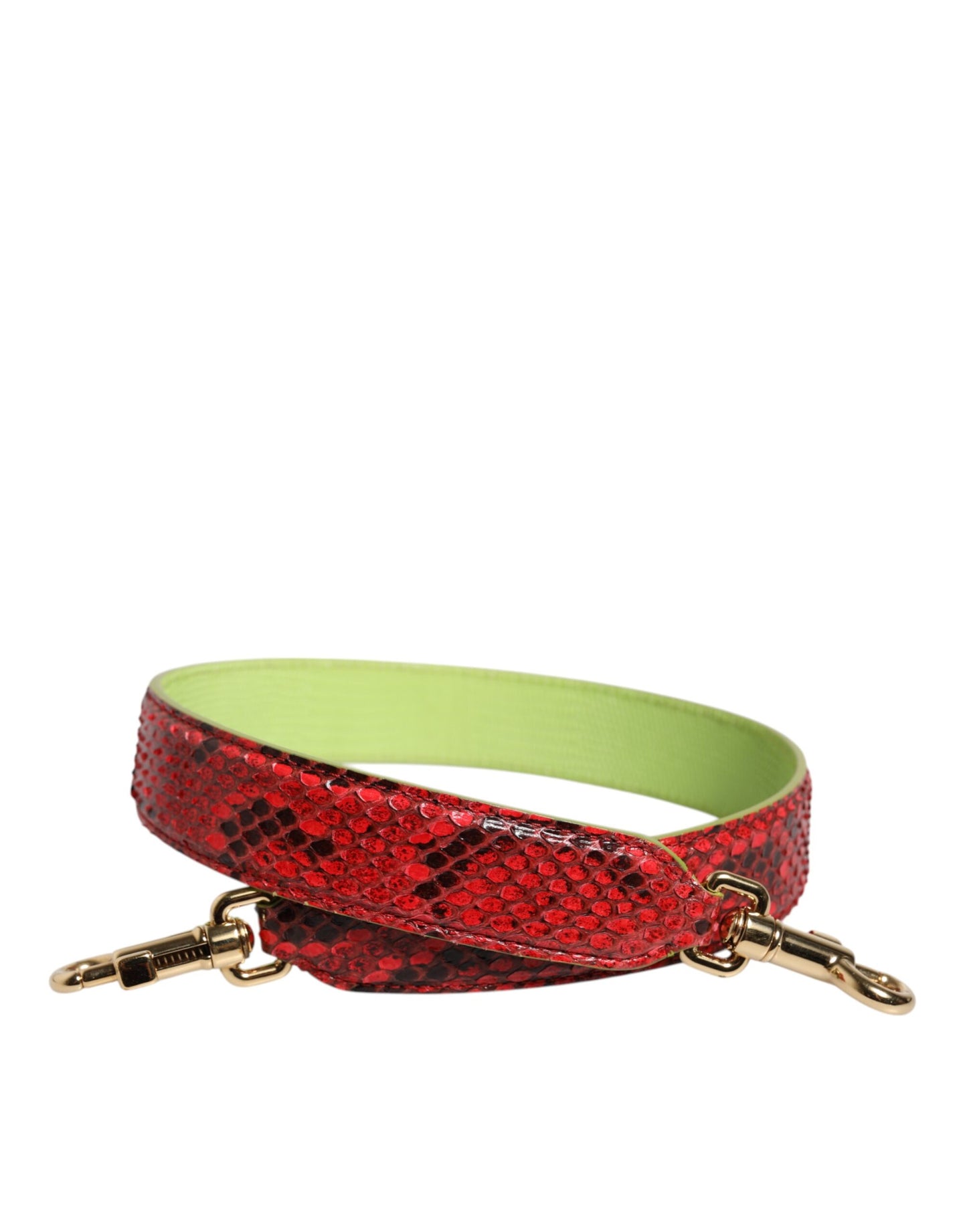 Bandoulière accessoire pour sac à main en cuir exotique rouge Dolce & Gabbana