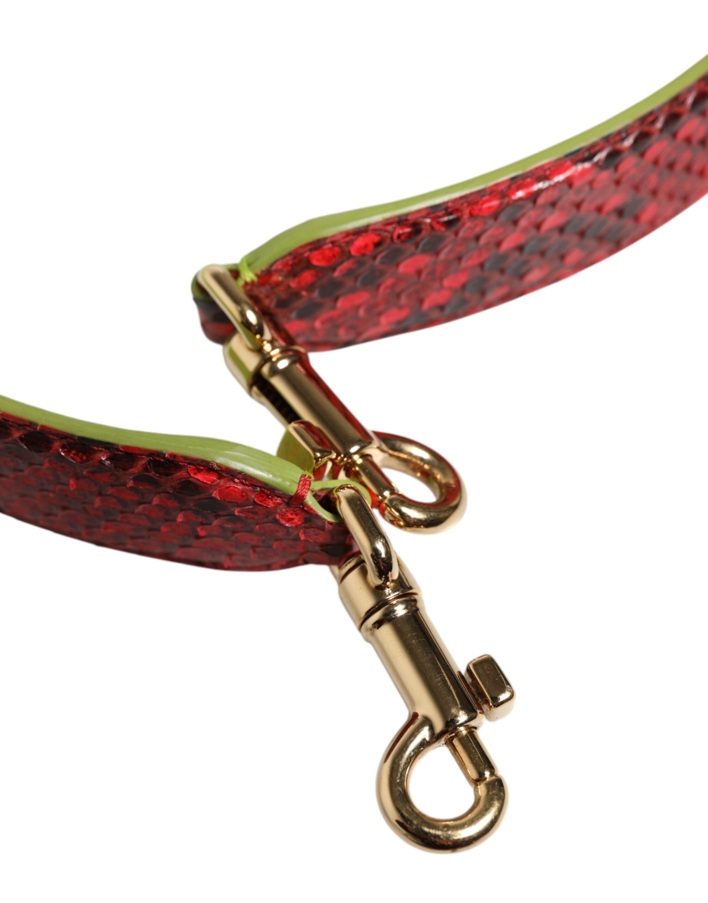 Bandoulière accessoire pour sac à main en cuir exotique rouge Dolce & Gabbana