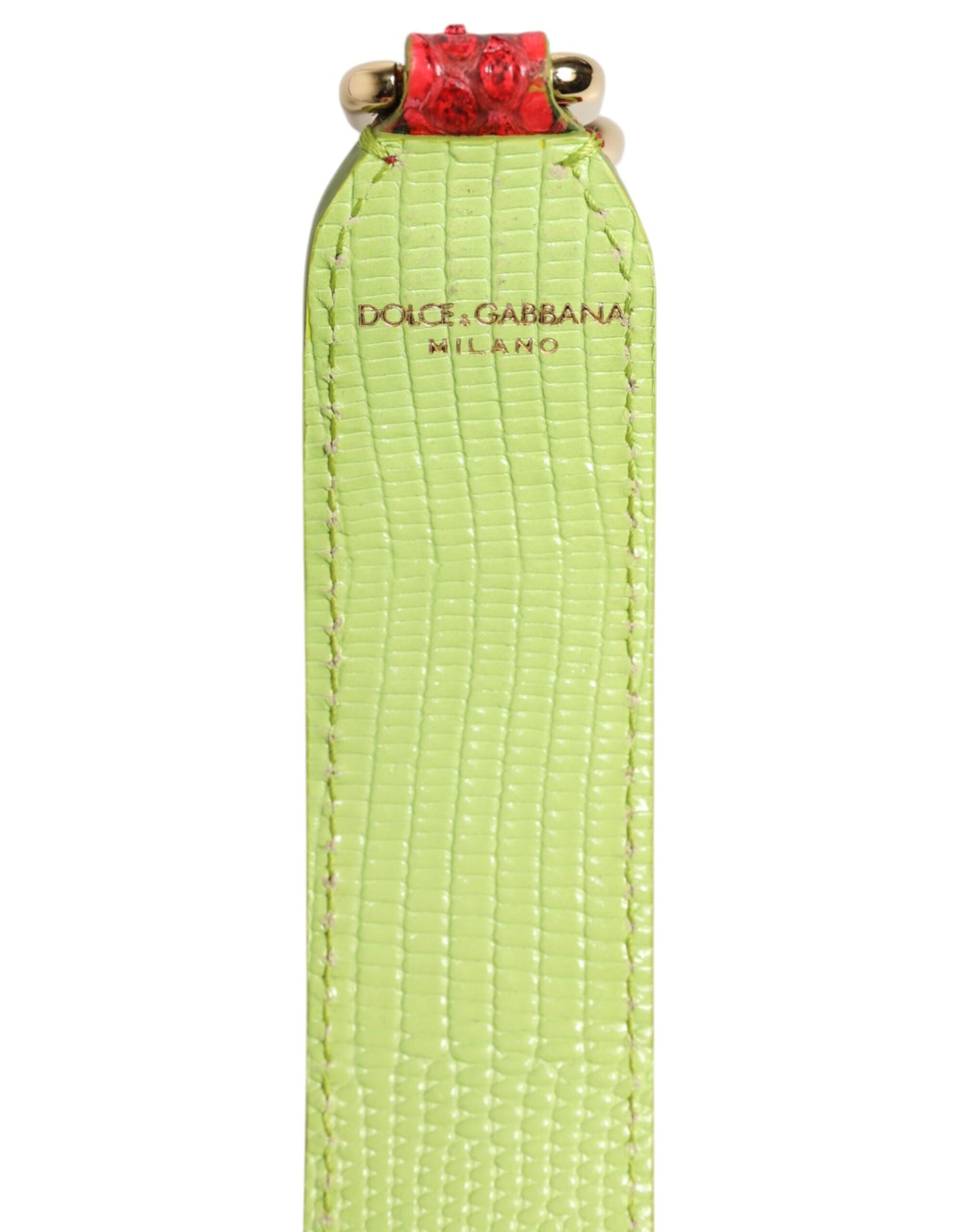 Bandoulière accessoire pour sac à main en cuir exotique rouge Dolce & Gabbana