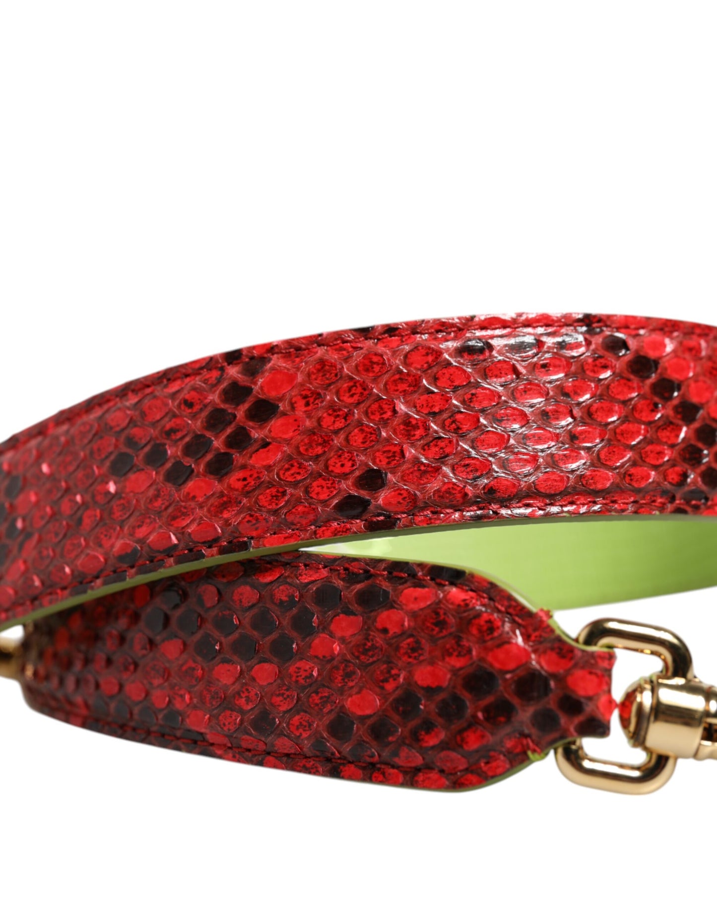 Bandoulière accessoire pour sac à main en cuir exotique rouge Dolce & Gabbana