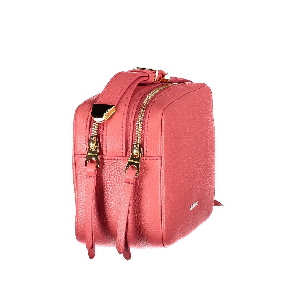 Sac à main en cuir rose Coccinelle