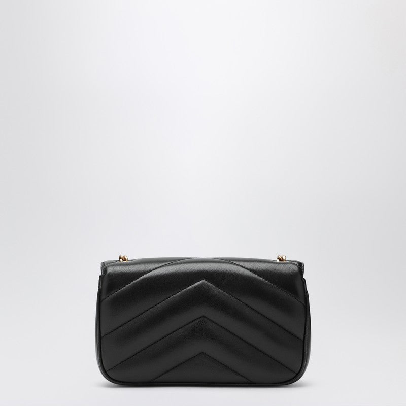 Saint Laurent Loulou Mini Black Leather Bag
