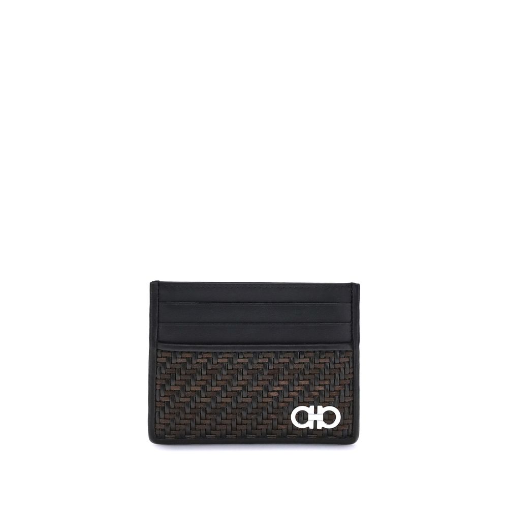Ferragamo Woven Gancini Card Holder at The Platonist