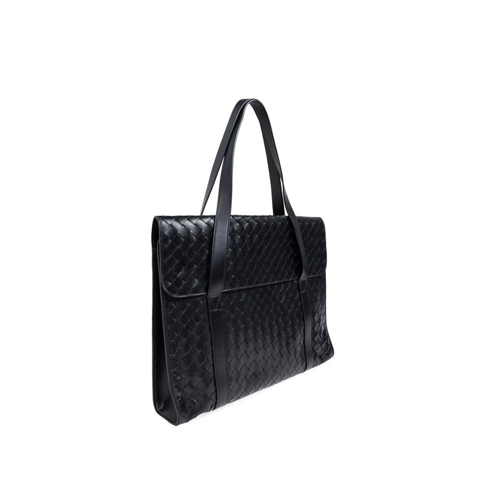 Bottega Veneta Intrecciato Leather Briefcase at The Platonist