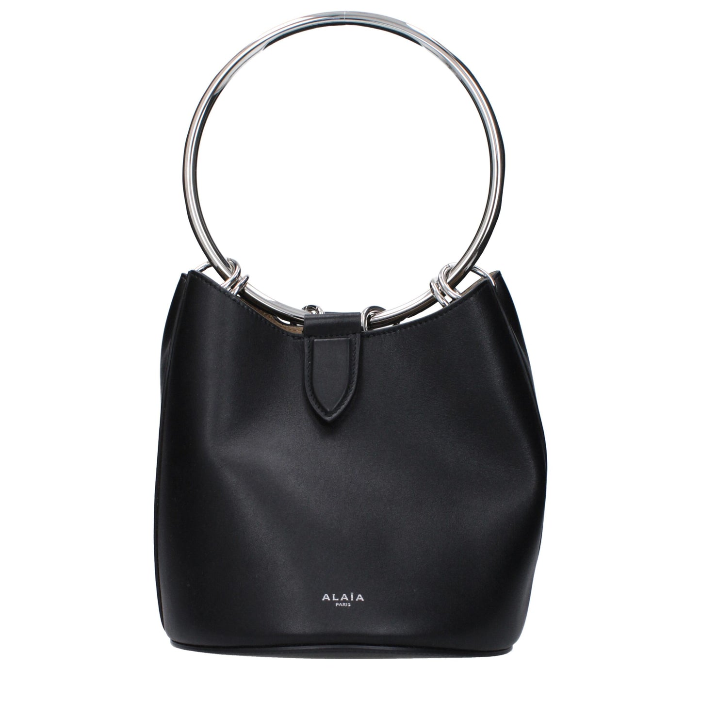 Sac à main en cuir noir Alaïa