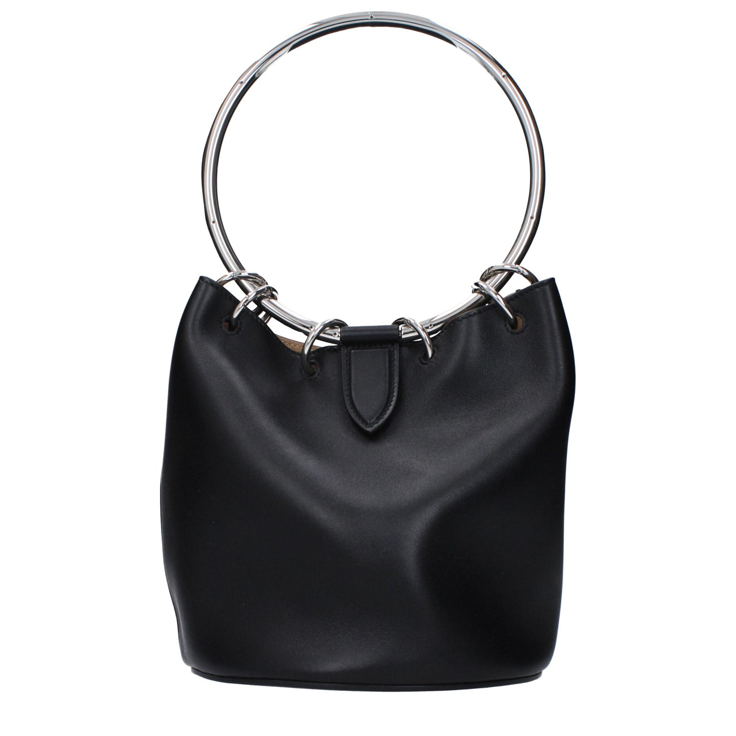 Sac à main en cuir noir Alaïa