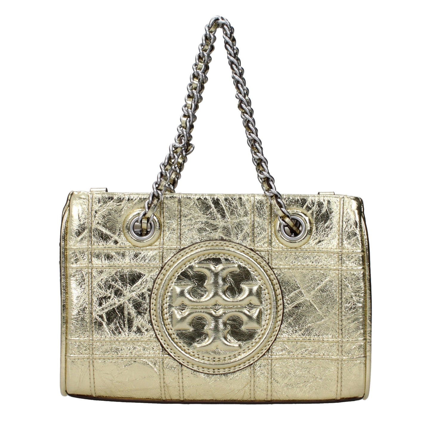 Tory Burch Goldfarbene Lederhandtasche