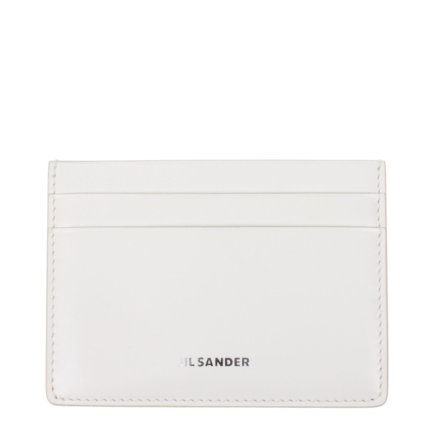 Jil Sander – Kartenetuis aus weißem Leder